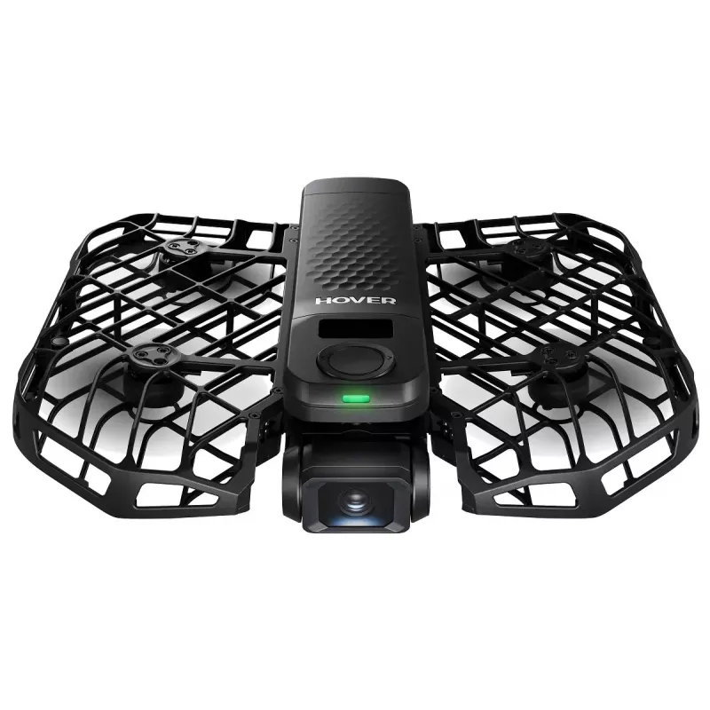 Mini dronas HOVERAir X1 Pro — 4 rotoriai, 12 MP kamera, 4K vaizdo įrašas, 1000 m nuotolis, 1920 mAh baterija, 32 GB vidinė atmintis, Juoda