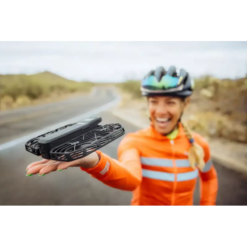 Mini dronas HOVERAir X1 Pro — 4 rotoriai, 12 MP kamera, 4K vaizdo įrašas, 1000 m nuotolis, 1920 mAh baterija, 32 GB vidinė atmintis, Juoda
