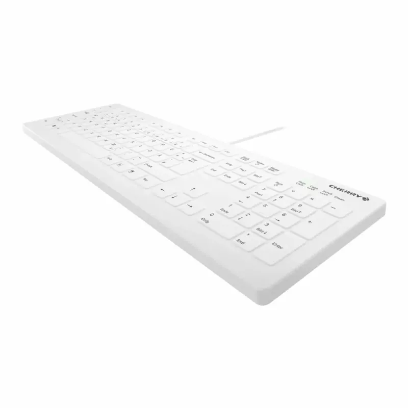 Belaidė pilno dydžio klaviatūra CHERRY AK-C8112 Medical USB QWERTZ 105 klavišų balta 1,8 m