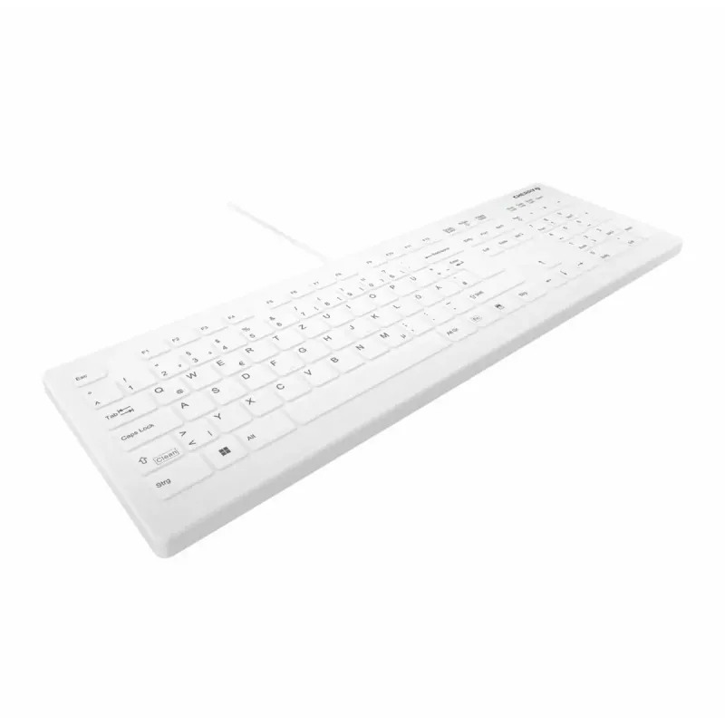 Belaidė pilno dydžio klaviatūra CHERRY AK-C8112 Medical USB QWERTZ 105 klavišų balta 1,8 m