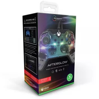 Žaidimų pultas PDP Afterglow Black Blue Transparent USB, skirtas Xbox One / Series X|S / PC, laidinis, 2,4 m