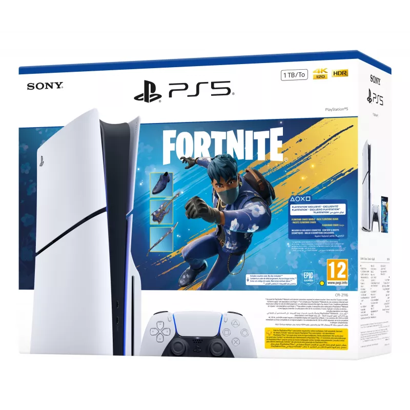 Žaidimų konsolė Sony PlayStation 5 Slim, 1 TB SSD, AMD Ryzen Zen 2 3,5 GHz, Wi-Fi, Bluetooth 5.1, Gigabit Ethernet, balta/juoda
