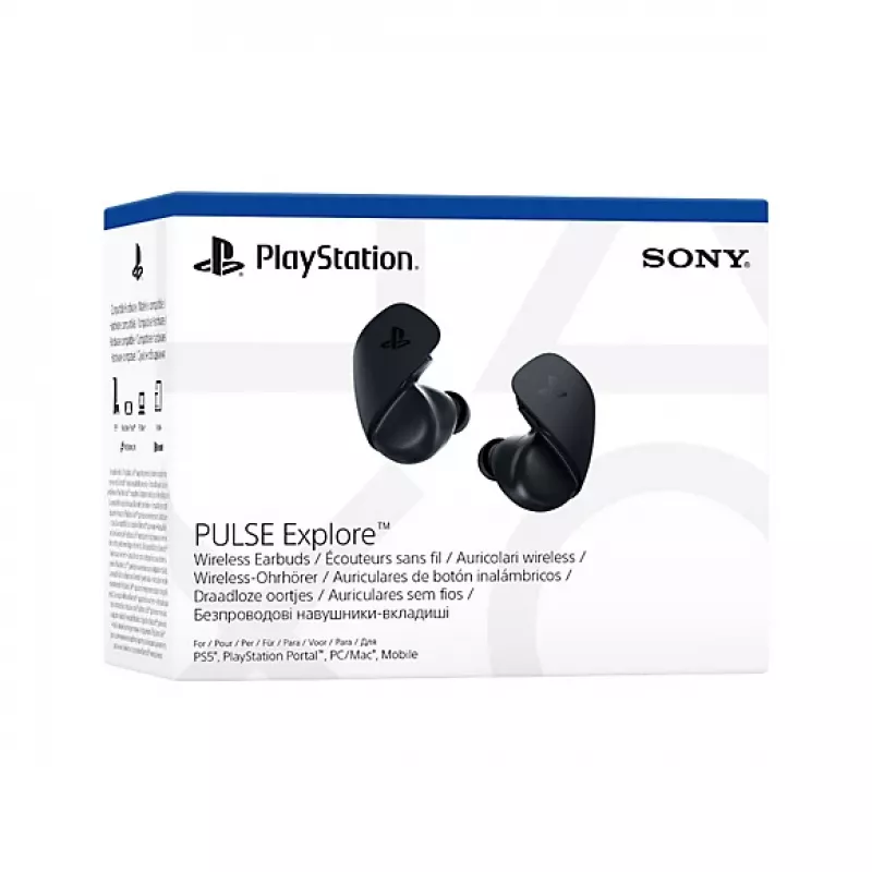 Sony Pulse Explorer belaidės ausinės žaidimams Bluetooth juodos