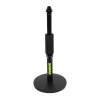 Stalinis mikrofoninis stovas Shure SH-DESKTOP1, apvalus metalinis pagrindas, sriegis 3/8 colio, aukštis 26,7–40,6 cm, juodas