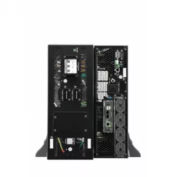 APC Smart-UPS On-Line SRTG15KXLI, 15kVA/15kW, stelažinis / bokštinis, 230V/380V...415V, kietasis sujungimas 5 laidai (3P+N+E)+3 laidai (1P+N+E), tinklo kortelė, be bėgių komplekto