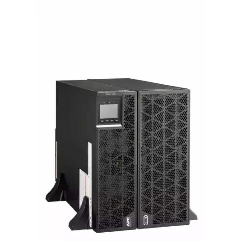 APC Smart-UPS On-Line SRTG15KXLI, 15kVA/15kW, stelažinis / bokštinis, 230V/380V...415V, kietasis sujungimas 5 laidai (3P+N+E)+3 laidai (1P+N+E), tinklo kortelė, be bėgių komplekto