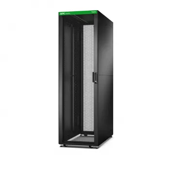 APC Easy Rack ER6282 42U stelažas, juodas, su stogu, ratukais, kojelėmis, 4 laikikliais ir šoninėmis plokštėmis, be dugno, 1991x600x800 mm