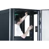 APC Easy Rack ER6282 42U stelažas, juodas, su stogu, ratukais, kojelėmis, 4 laikikliais ir šoninėmis plokštėmis, be dugno, 1991x600x800 mm