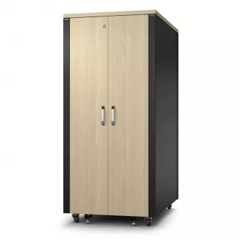 APC NetShelter Soundproof triukšmą slopinantis serverio stovas, 32U, 230V, Maple