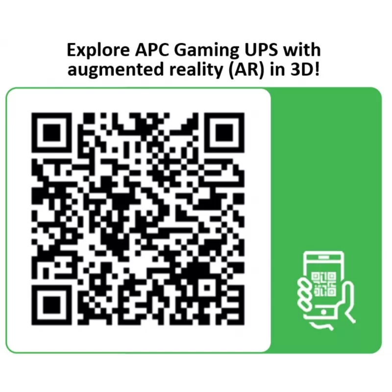 APC Back-UPS Pro for Gaming 2200VA/1320W, bokštinis, 230V, 2x UK ir 2x IEC C13 lizdai, RGB apšvietimas, grynas sinusas, juoda (Midnight)