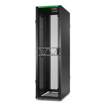 APC NetShelter SX serverinis stovas Gen 2, 45U, 2124H x 600W x 1070D mm, su šoninėmis sienelėmis, juodas
