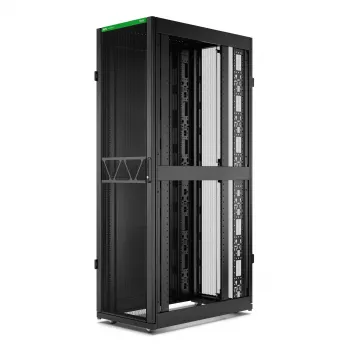 APC NetShelter SX serverinis stovas Gen 2, 45U, 2124H x 600W x 1070D mm, su šoninėmis sienelėmis, juodas