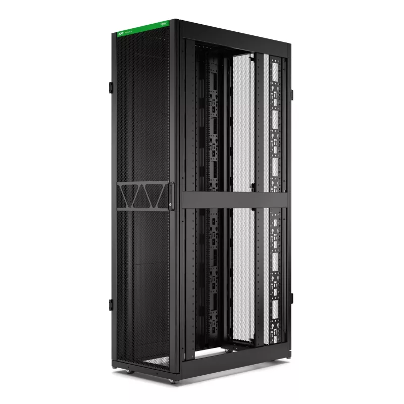 APC NetShelter SX serverinis stovas Gen 2, 45U, 2124H x 600W x 1070D mm, su šoninėmis sienelėmis, juodas