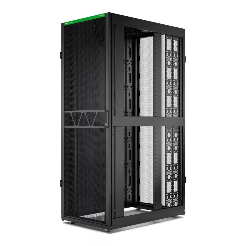 APC NetShelter SX Server Rack Gen 2, 45U, 2124H x 750W x 1200D mm, su šonais, juodas