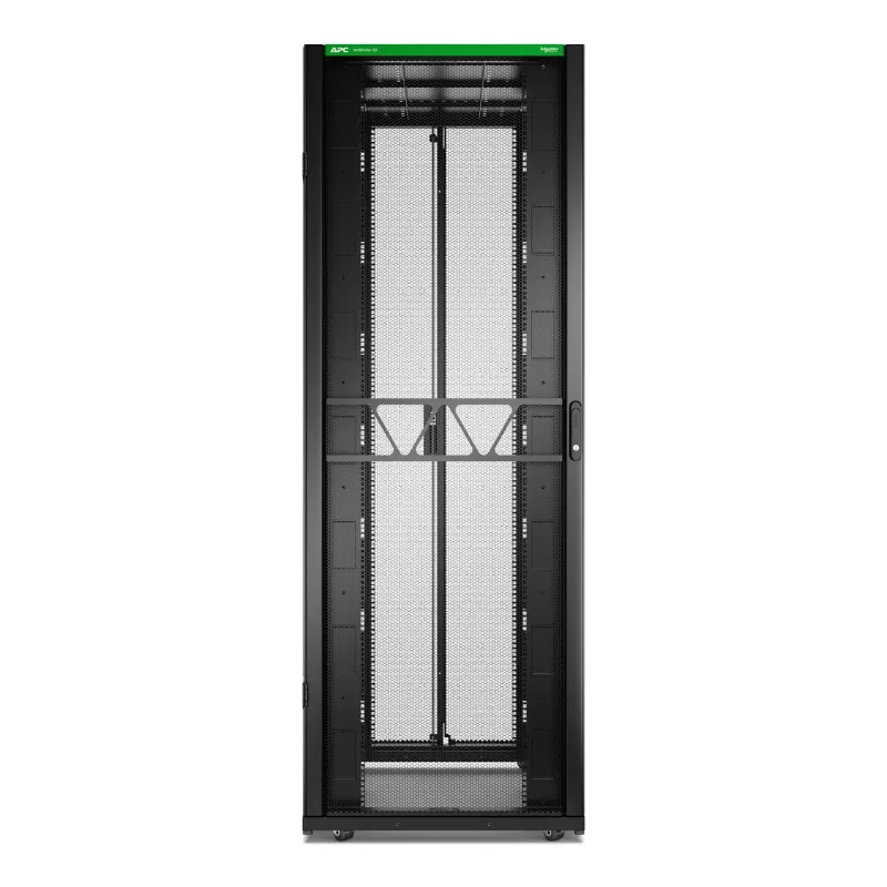 APC NetShelter SX Server Rack Gen 2, 48U, 2258H x 800W x 1200D mm, su šoninėmis plokštėmis, juoda
