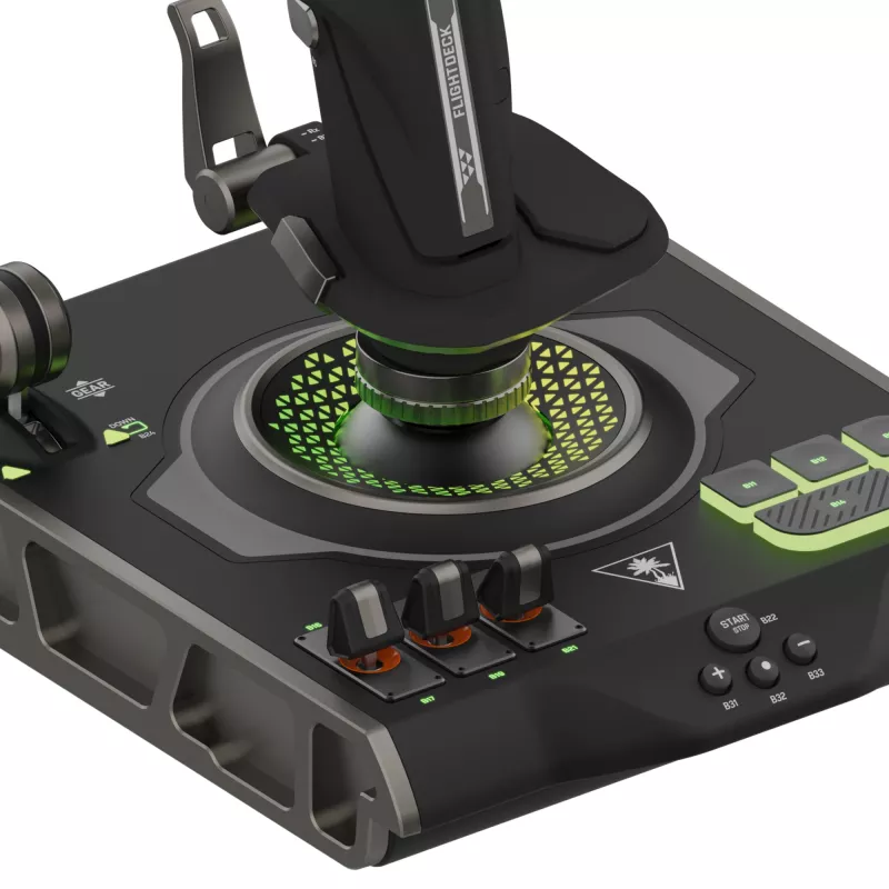 Vairasvirtė Turtle Beach VelocityOne Flightdeck Black USB Analoginė Skaitmeninė PC