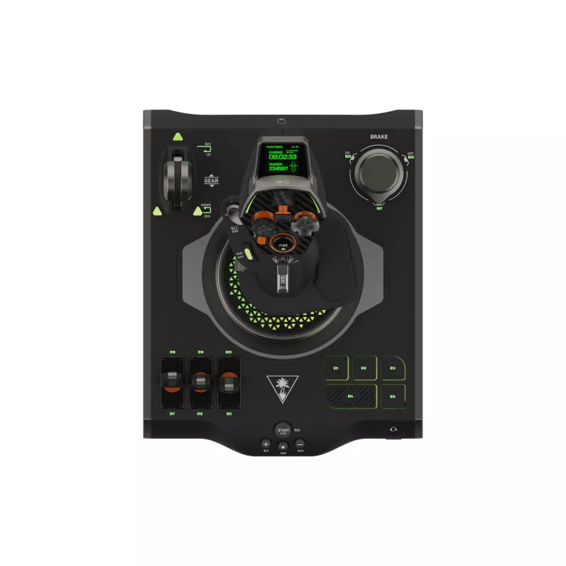 Vairasvirtė Turtle Beach VelocityOne Flightdeck Black USB Analoginė Skaitmeninė PC