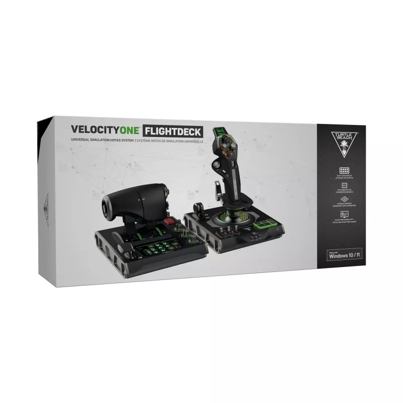 Vairasvirtė Turtle Beach VelocityOne Flightdeck Black USB Analoginė Skaitmeninė PC