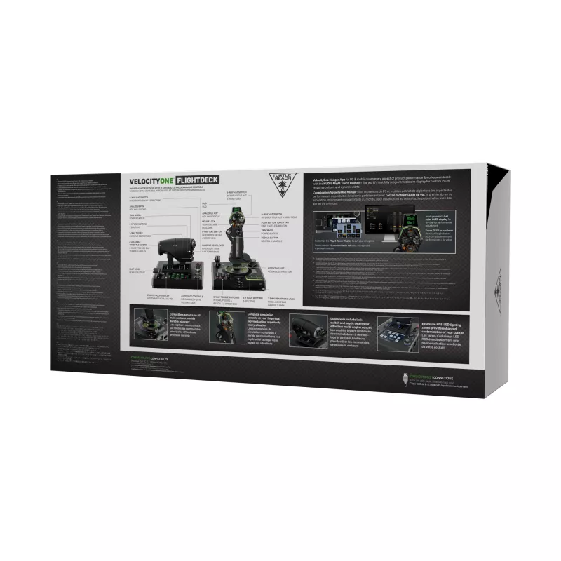 Vairasvirtė Turtle Beach VelocityOne Flightdeck Black USB Analoginė Skaitmeninė PC