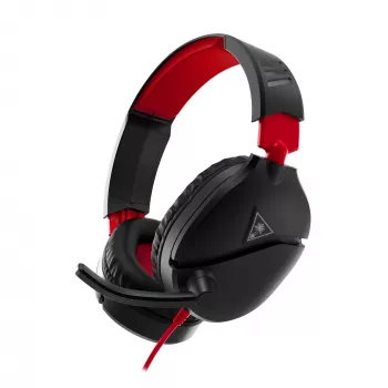 Žaidimų ausinės Turtle Recon 70 juodos, laidinės stereo, valdymas ant ausinės