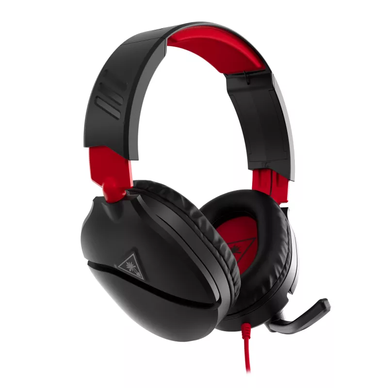 Žaidimų ausinės Turtle Recon 70 juodos, laidinės stereo, valdymas ant ausinės