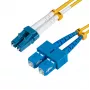 Microconnect FIB421020 20 m šviesolaidinis kabelis LC SC vienmodis OS2 geltonas