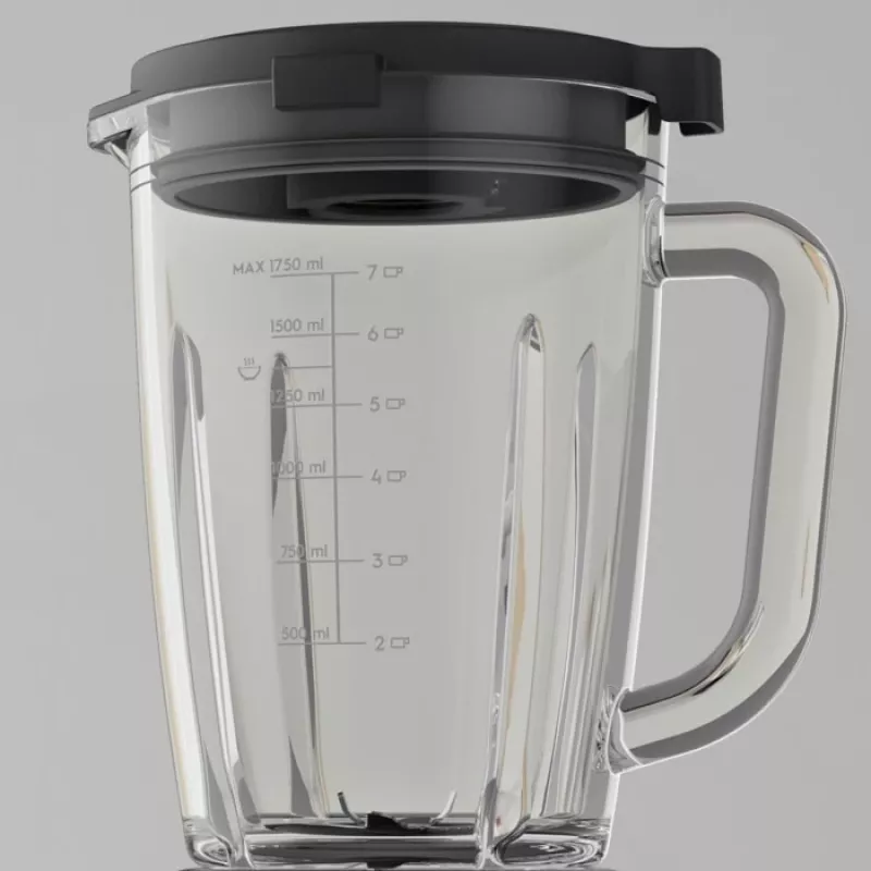 Stalo blenderis Electrolux E6TB1-6ST – 1,75 l indas, 1400 W, sukamas valdiklis, juoda/nerūdijantis plienas/permatomas