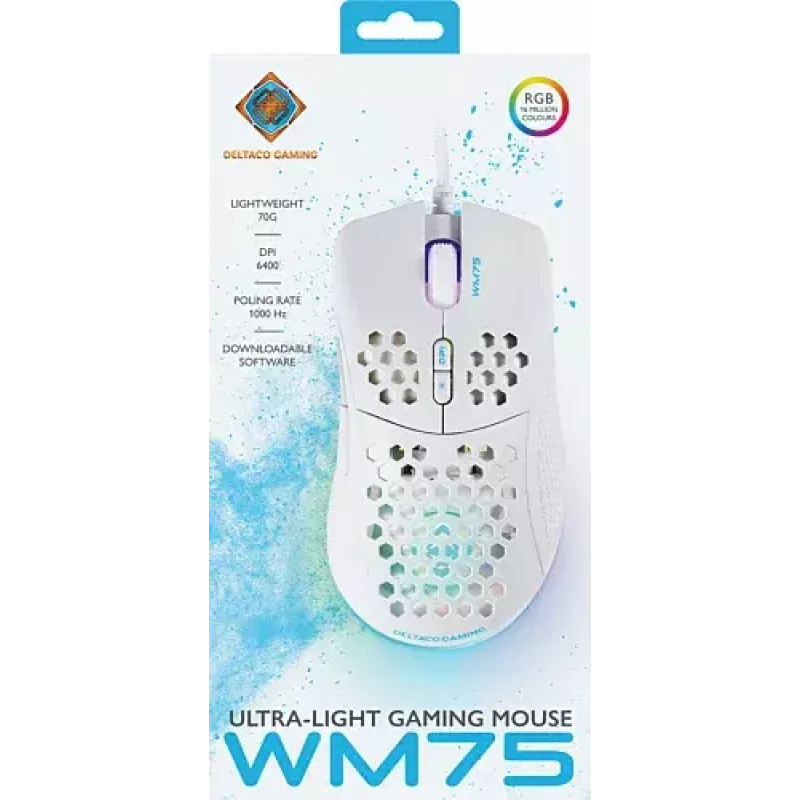 Žaidimų pelė Deltaco GAM-108-W USB Type-A