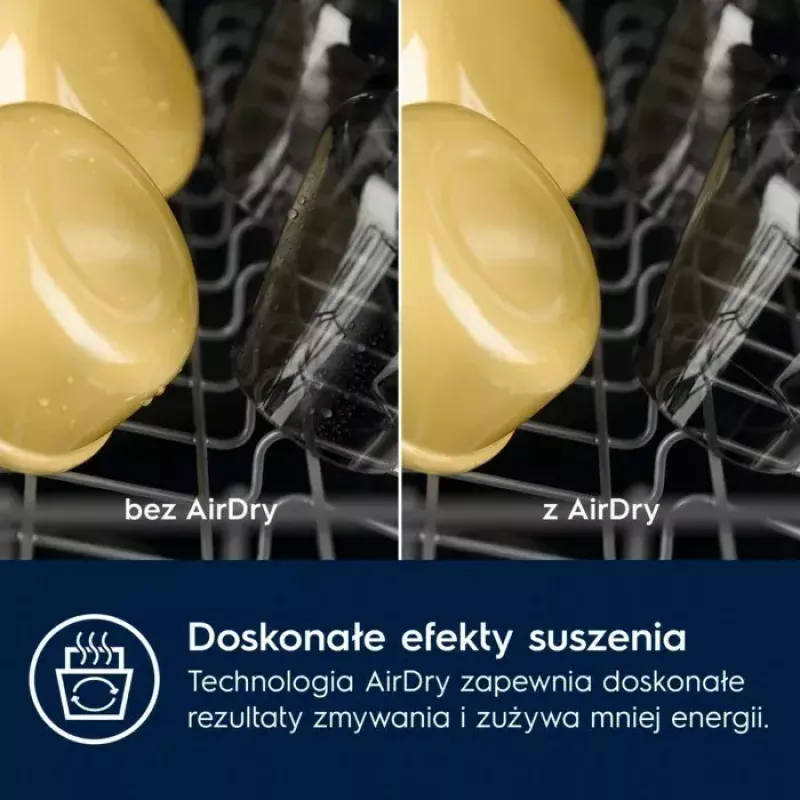 Indaplovė įmontuojama Electrolux EEA43211L — siaura 45 cm, 13 vietų, 47 dB, AirDry