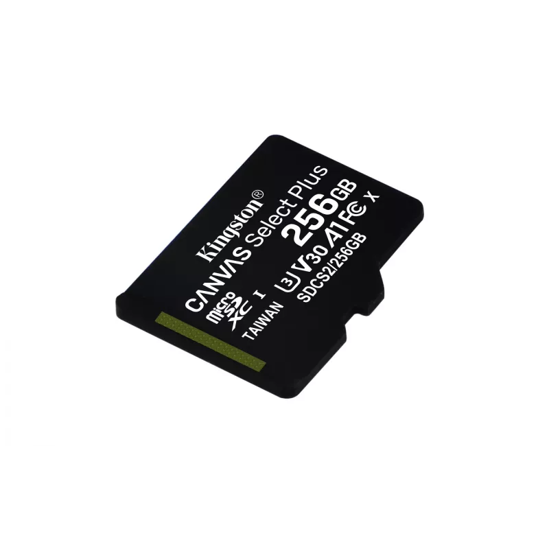 Kingston Technology Canvas Select Plus 256GB microSDXC kortelė + adapteris, 100R, A1, C10