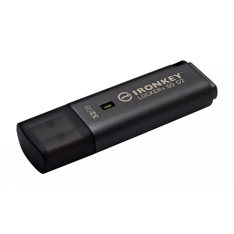 USB atmintukas KINGSTON IronKey Locker Plus 50 G2 32 GB, USB 3.2 Gen 1 Type-A, AES-256, FIPS 197