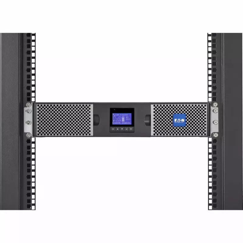 Eaton 9PX 3000i RT2U Li-Ion UPS nepertraukiamo maitinimo šaltinis, dvigubas konvertavimas, 3 kVA / 2400 W, 10 AC lizdų