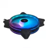 Chieftec Chieftronic Nova 3 vnt. 12 cm juodi ventiliatoriai su RGB ir valdymo pultu