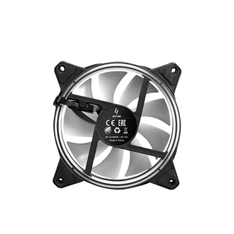Chieftec Chieftronic Nova 3 vnt. 12 cm juodi ventiliatoriai su RGB ir valdymo pultu