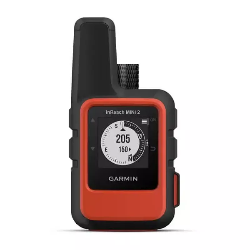 Garmin inReach Mini 2 asmeninis palydovinis ryšio įrenginys juodas/raudonas IPX7 336h baterijos veikimo laikas