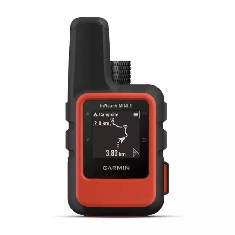 Garmin inReach Mini 2 asmeninis palydovinis ryšio įrenginys juodas/raudonas IPX7 336h baterijos veikimo laikas