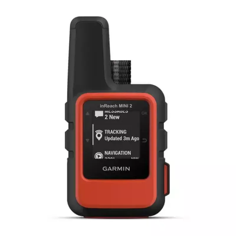 Garmin inReach Mini 2 asmeninis palydovinis ryšio įrenginys juodas/raudonas IPX7 336h baterijos veikimo laikas