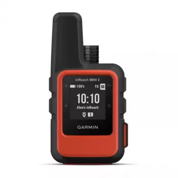 Garmin inReach Mini 2 asmeninis palydovinis ryšio įrenginys juodas/raudonas IPX7 336h baterijos veikimo laikas