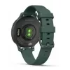 Išmanusis laikrodis GARMIN Lily 2 Active žalias — 38 mm aliuminio korpusas, silikoninis dirželis, GPS, SpO2, 5 ATM, baterija 9 dienos