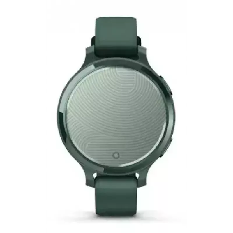 Išmanusis laikrodis GARMIN Lily 2 Active žalias — 38 mm aliuminio korpusas, silikoninis dirželis, GPS, SpO2, 5 ATM, baterija 9 dienos