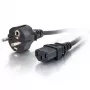 C2G 2m 16 AWG Europos maitinimo laidas IEC320C13 į CEE7/7