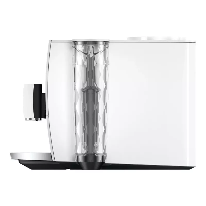 Kavos aparatas JURA ENA 8 (EC) – pilnai automatinis, 1,1 L vandens talpa, 125 g pupelių talpa, 15 programų, 15 bar, termoblokas, Wi‑Fi, baltas