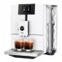 Kavos aparatas JURA ENA 8 (EC) – pilnai automatinis, 1,1 L vandens talpa, 125 g pupelių talpa, 15 programų, 15 bar, termoblokas, Wi‑Fi, baltas