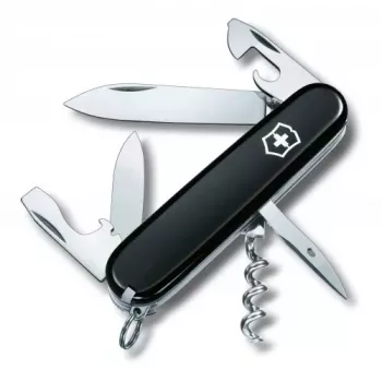 Victorinox Spartan juodas šveicariškas kišeninis peilis 12 funkcijų
