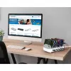 Manhattan 10 prievadų USB-C įkrovimo stotelė, USB-C išėjimas: 10x 20W, maks. 200W, maitinimas iš tinklo (su US/EU/UK adapteriais)