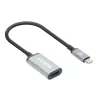Manhattan USB-C į HDMI laidas, 4K@60Hz, 5 Gbps (USB 3.2 Gen1), 15 cm, juodas, vyriškas į moterišką, trejų metų garantija