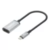 Manhattan USB-C į HDMI laidas, 4K@60Hz, 5 Gbps (USB 3.2 Gen1), 15 cm, juodas, vyriškas į moterišką, trejų metų garantija