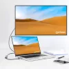 Manhattan USB-C į HDMI laidas, 4K@60Hz, 5 Gbps (USB 3.2 Gen1), 15 cm, juodas, vyriškas į moterišką, trejų metų garantija