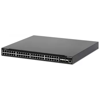 Intellinet 54 prievadų L3 pilnai valdomas PoE+ jungiklis su 48 Gigabit Ethernet prievadais ir 6 SFP+ uplinkais