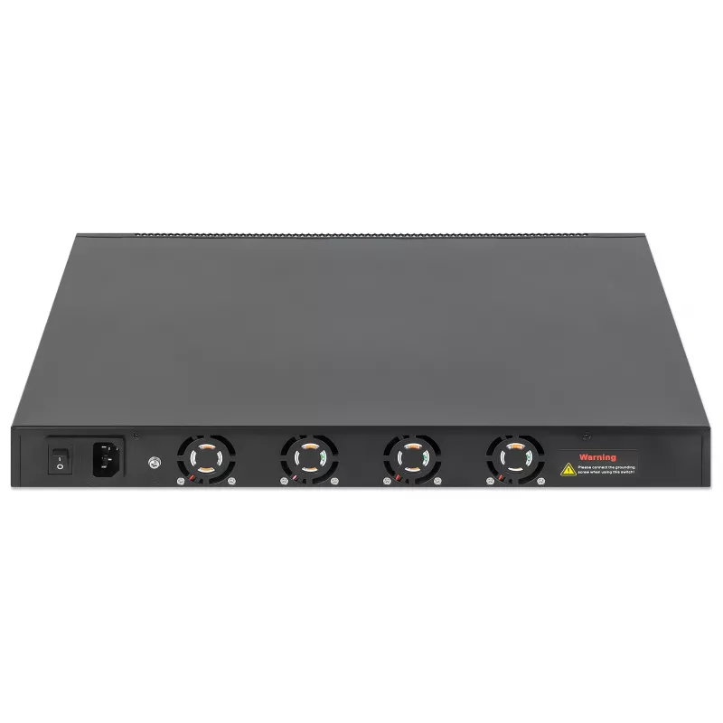 Intellinet 54 prievadų L3 pilnai valdomas PoE+ jungiklis su 48 Gigabit Ethernet prievadais ir 6 SFP+ uplinkais